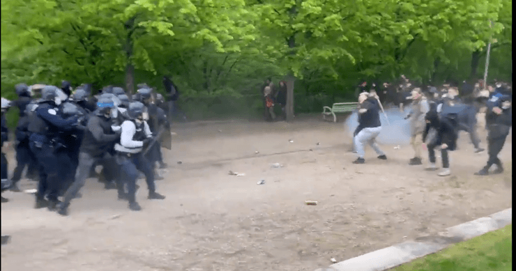 первое мая, франция, протест, фото