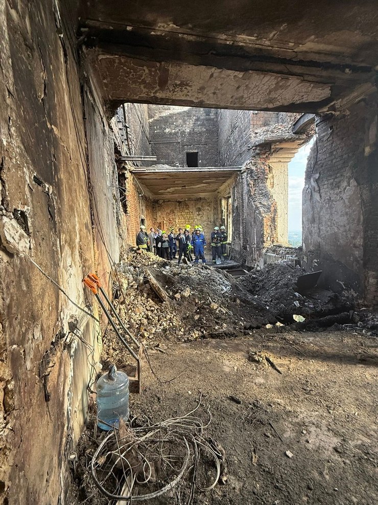 РФ разрушила этаж здания Кабмина 7 сентября