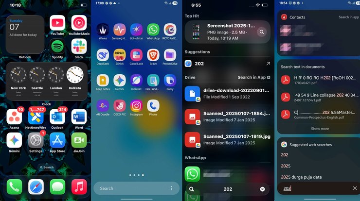 поиск android и ios функции