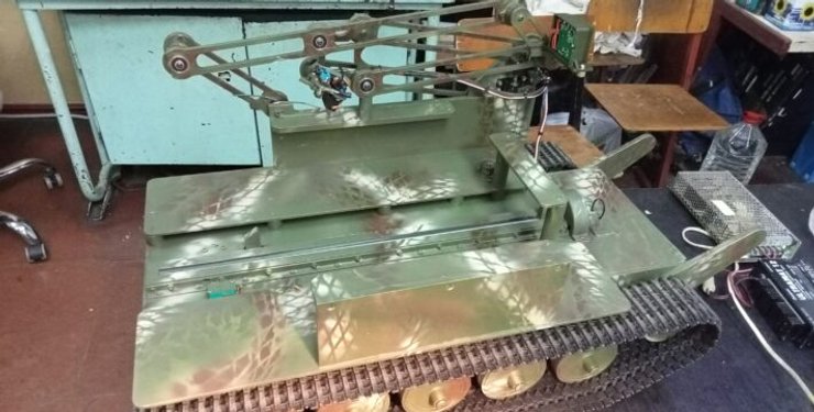 дрон, гусеничная платформа