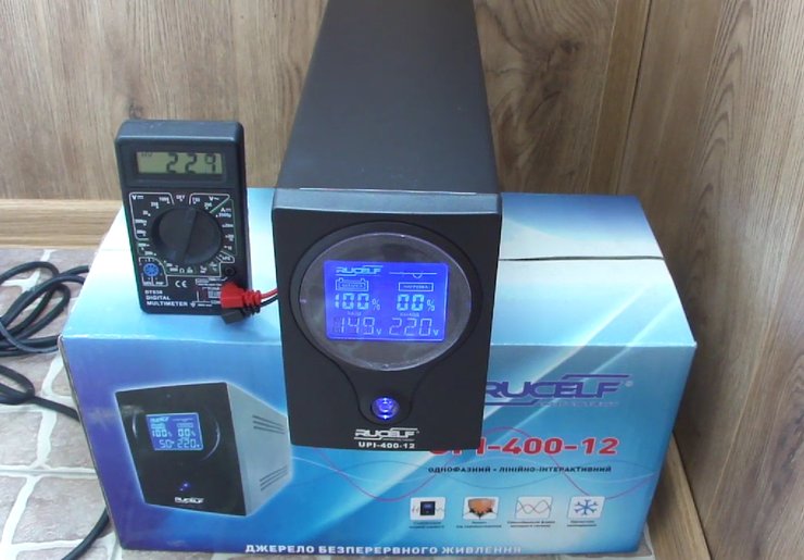 ИБП при низком напряжении RUCELF UPI-400-12-EL