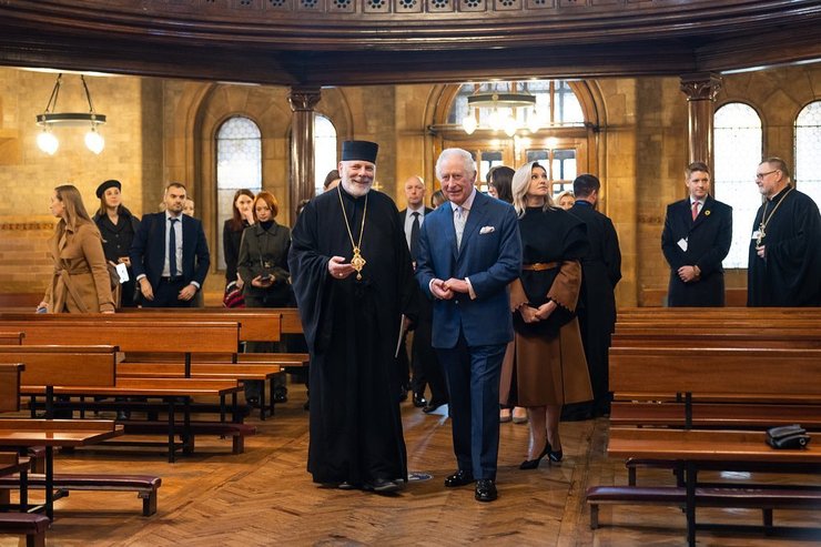 The Ukrainian Welcome Centre, украинский греко католический собор, елена зеленская, король карл, первая леди украины