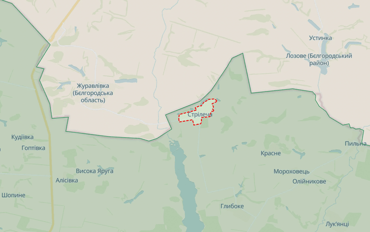 карта боевых действий, Стрелечья