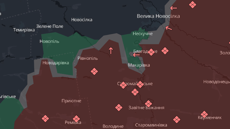Карта боевых действий