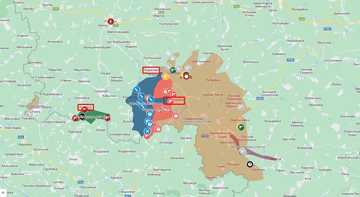 Прорыв в Курской области, 17 сентября, карта, Радио Свобода