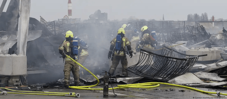 пожежа, центр для біженців, центр допомоги біженцям, тимчасове житло для біженців