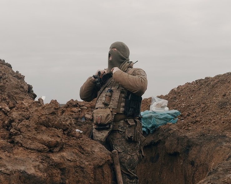 Украинские военные в Бахмуте
