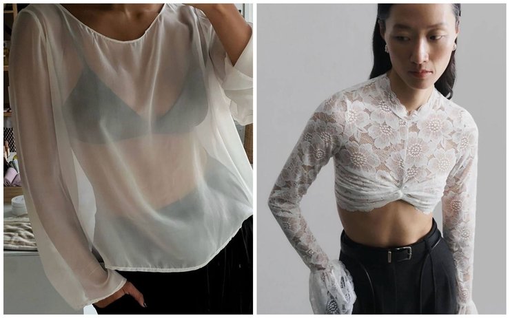 Прозорі майки/мереживні лонги