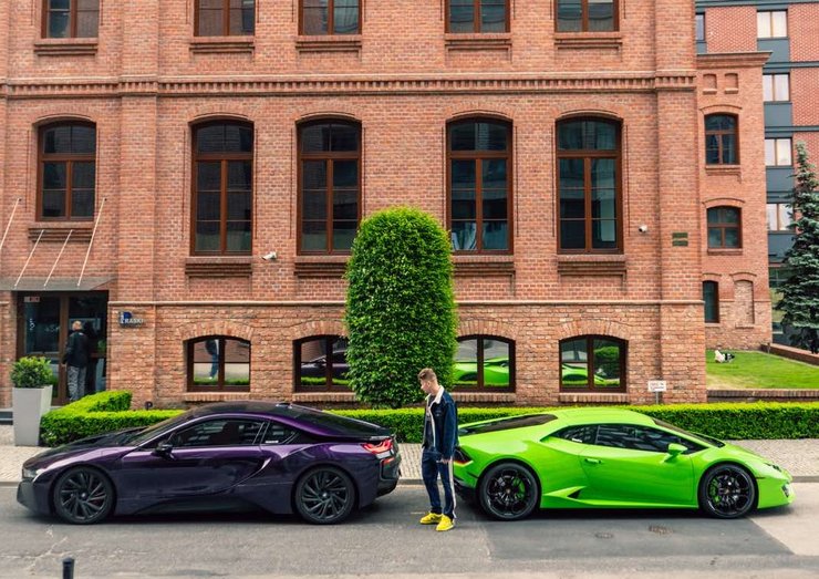 BMW i8 и Lamborghini Huracan Дмитрия Хиценко