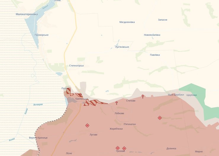 фронт на Запорізькому напрямку