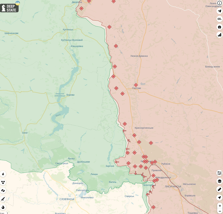 Карта Купянск
