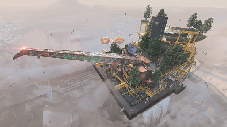 Нефтяная вышка See Monster, арт-объект, арт-инсталляция, промышленная инфраструктура, Англия, Великобритания