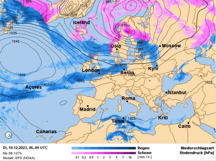 Карта циклону на цьому тижні
