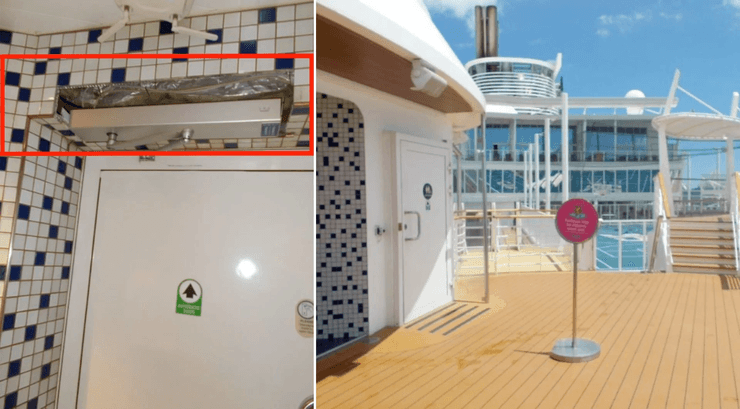 Скрытая камера, корабль, лайнер, круизный лайнер, туалет,