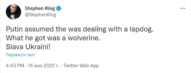 стівен кінг, стівен кінг про україну, король жахів, письменник, письменник стівен кінг