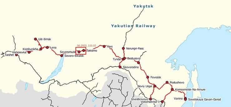 Место взрыва на БАМе