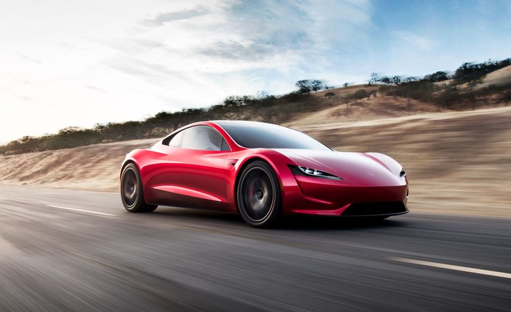Tesla Roadster, электромобили Tesla
