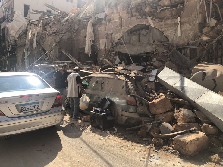 бейрут, взрыв, машина