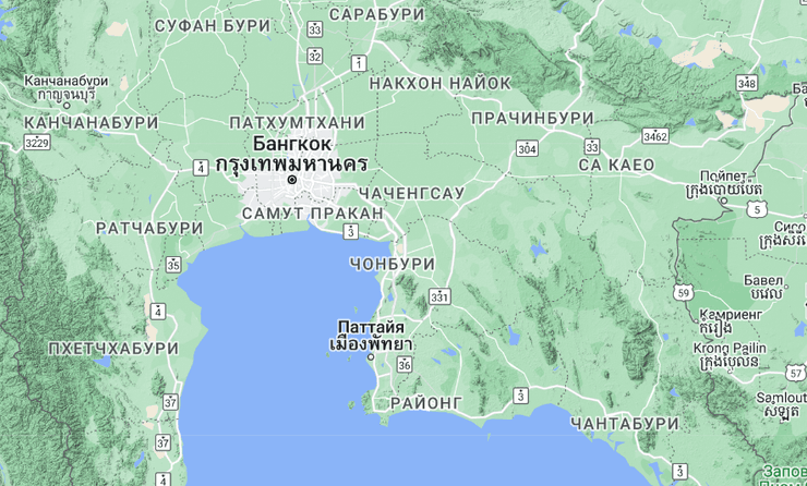 карта таиланд, провинции таиланд, курорты таиланд