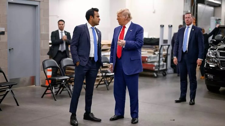 Вивек Рамасвами и Дональд Трамп