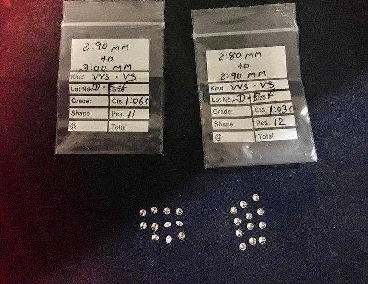 бриллианты, обнаруженные на таможне