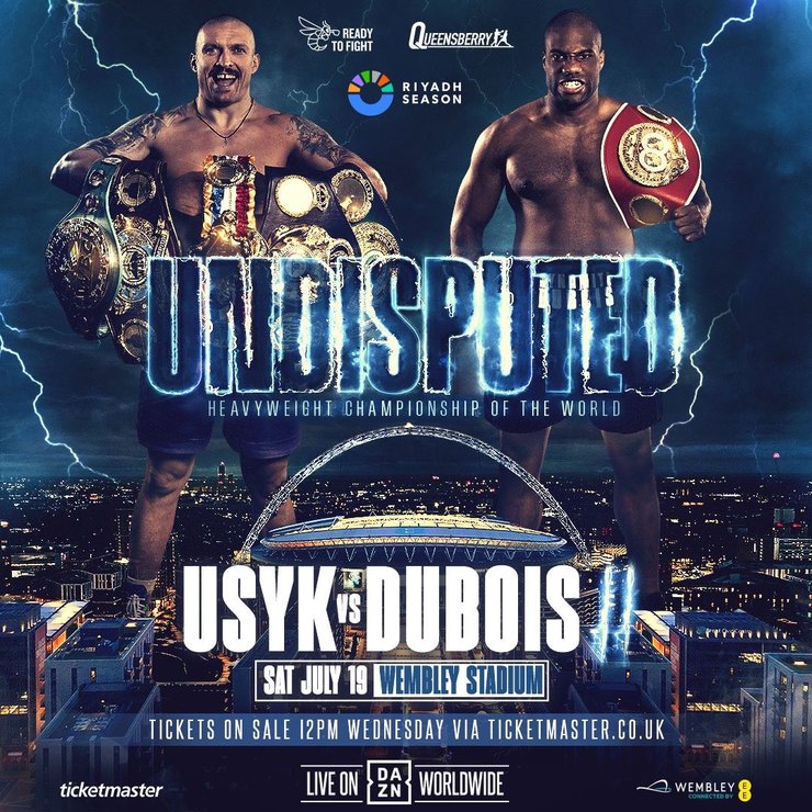 Афиша боя Усик-Дюбуа