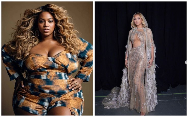 Бейонсе — как ее видят нейросети с лишним весом