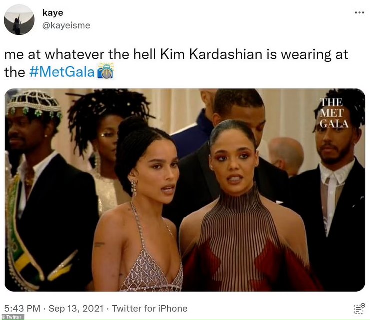 ким кардашьян, Met Gala 2021, мем