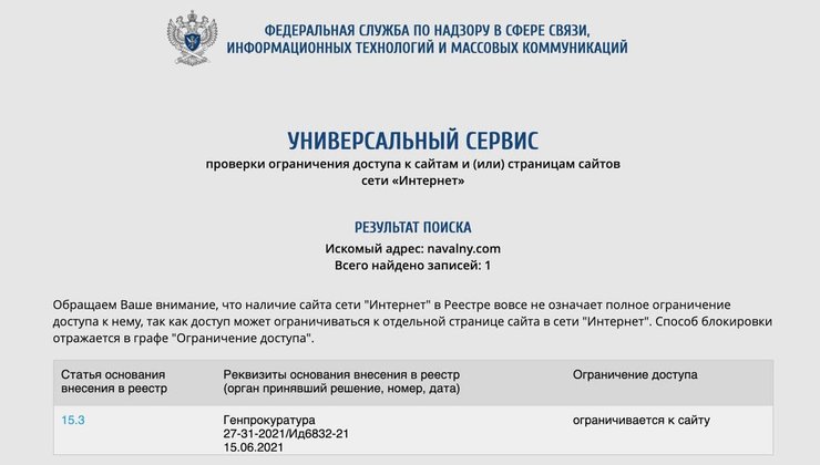 сообщение, блокировка сайта, скриншот