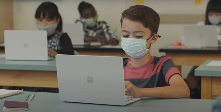 Surface Laptop SE, ноутбук, дети