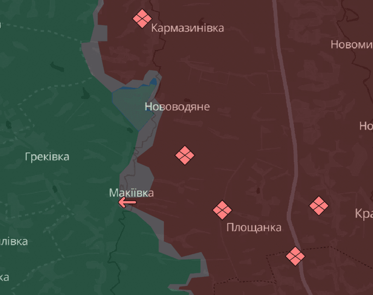 Карта боевых действий