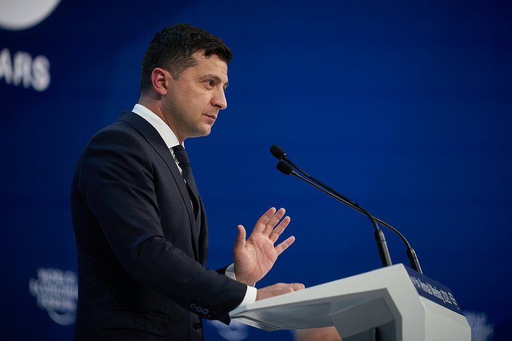 Зеленский Давос-2022 выступление конференция встреча ВЭФ