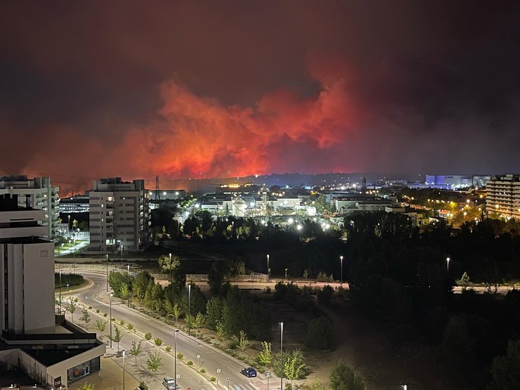 пожары в испании