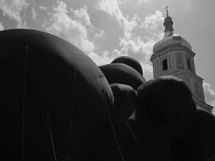 черное облако, инсталляция, Burning Man