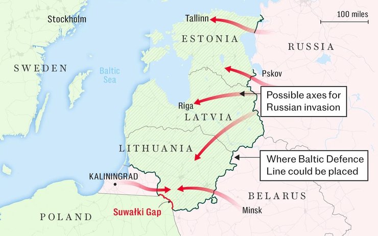 лінія оборони, литва, країни балтії, оборона від Росії, війна в Європі
