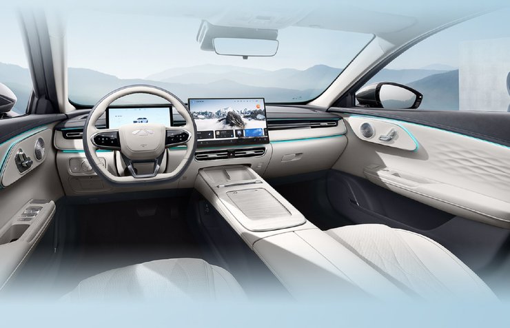 салон Chery Fulwin A8L, Chery Fulwin, седан Chery, седан Chery, гибрид Chery