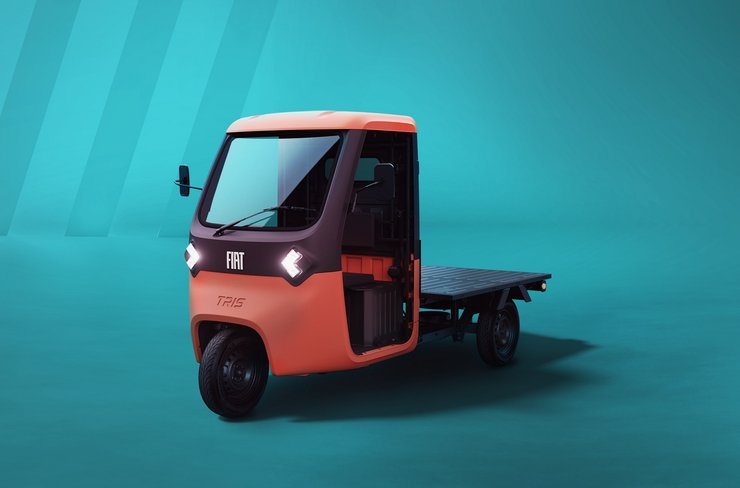 FIAT Tris Flatbed, новий FIAT Tris, електромобіль FIAT, вантажний електромобіль, електрична вантажівка