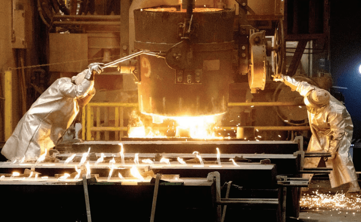 Процес виплавлення алюмінію потребує величезного обсягу електроенергії