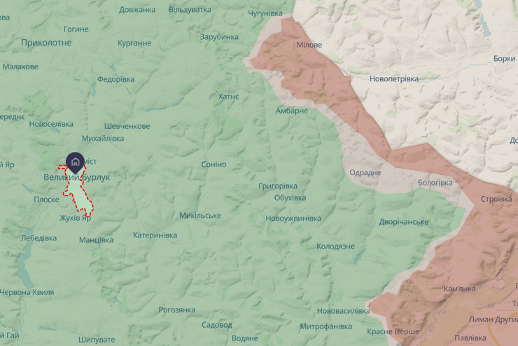 ЗС РФ відтіснили ЗСУ від кордону в напрямку Великого Бурлука