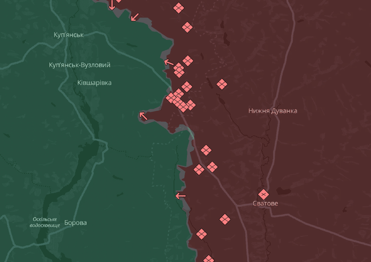 Карта боевых действий