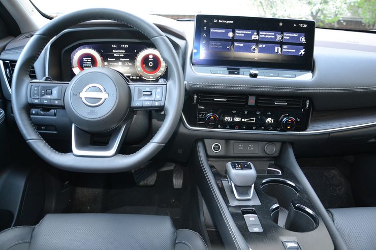 Салон Nissan X-Trail, Nissan X-Trail, новый Nissan X-Trail, Nissan X-Trail 2023, кроссовер Nissan