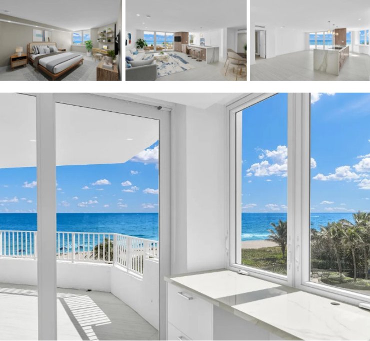 Квартира 134,5 кв м. Ocean Blvd, Boca Raton, FL