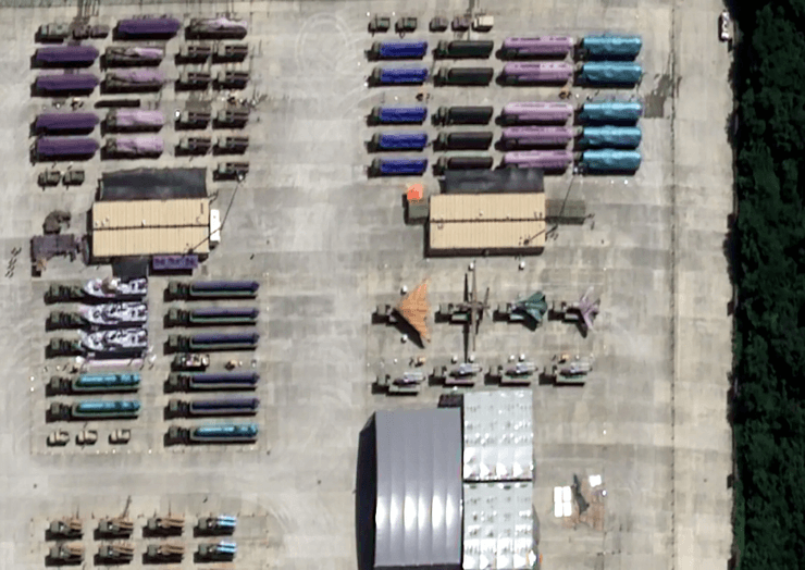 Військова техніка для параду базується на плацдармі в передмісті Пекіна