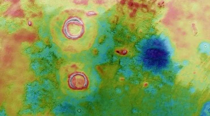 Марс, кратеры