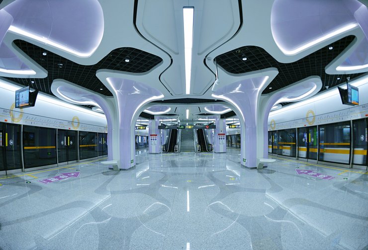 современная архитектура, аритектура метро, метро в китае, китайское метро