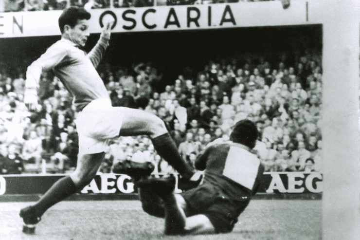 Жюст Фонтен в полуфинале Кубка мира 1958