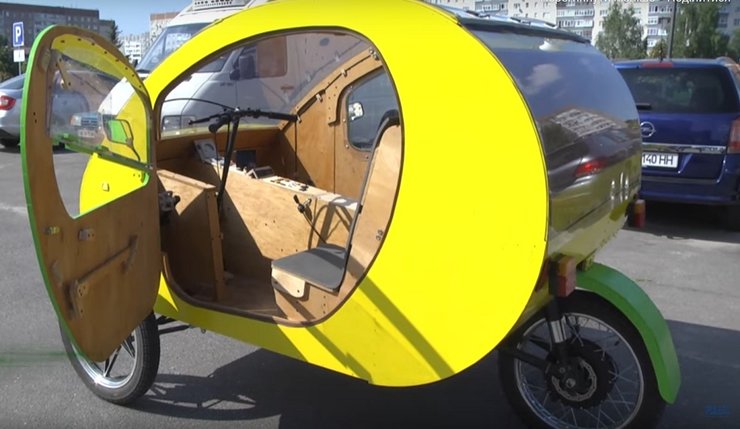 самодельный электромобиль МЭМ-01, самоделка