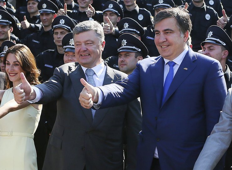 Михеил Саакашвили и Петр Порошенко, Саакашвили в Украине