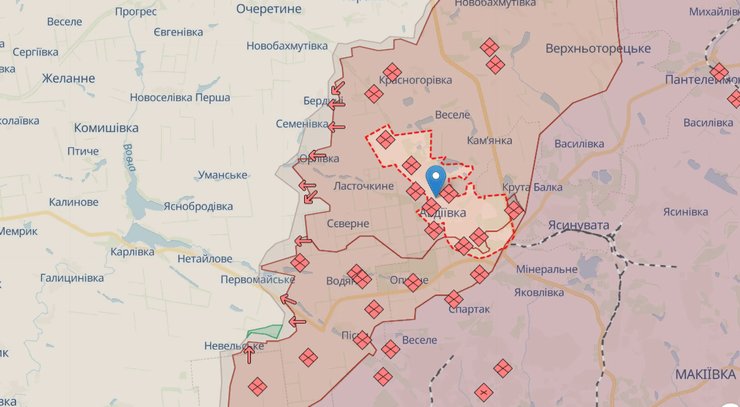 Cитуація на Авдіївському напрямку станом на 13 березня
