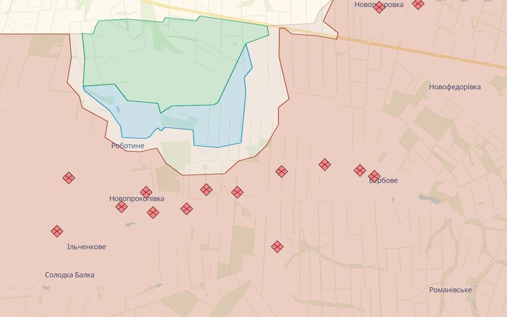 Работино, карта